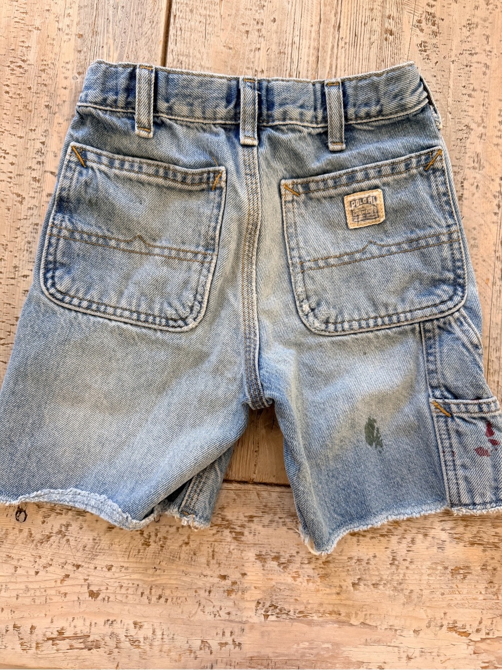 Polo by Ralph Lauren Light Blue Distressed Denim Shorts, size 6 - Picture 2 of 7
